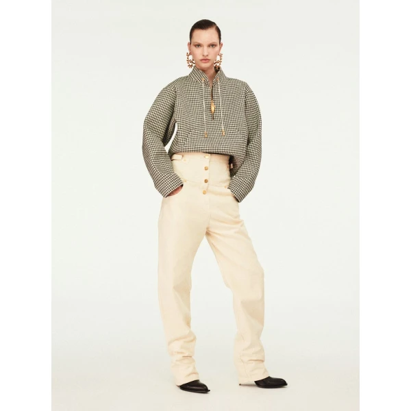 Schiaparelli Trompe-L'Å’Il Jean Pants in Schiaparelli Authentic Luxury Fashion at Coveti